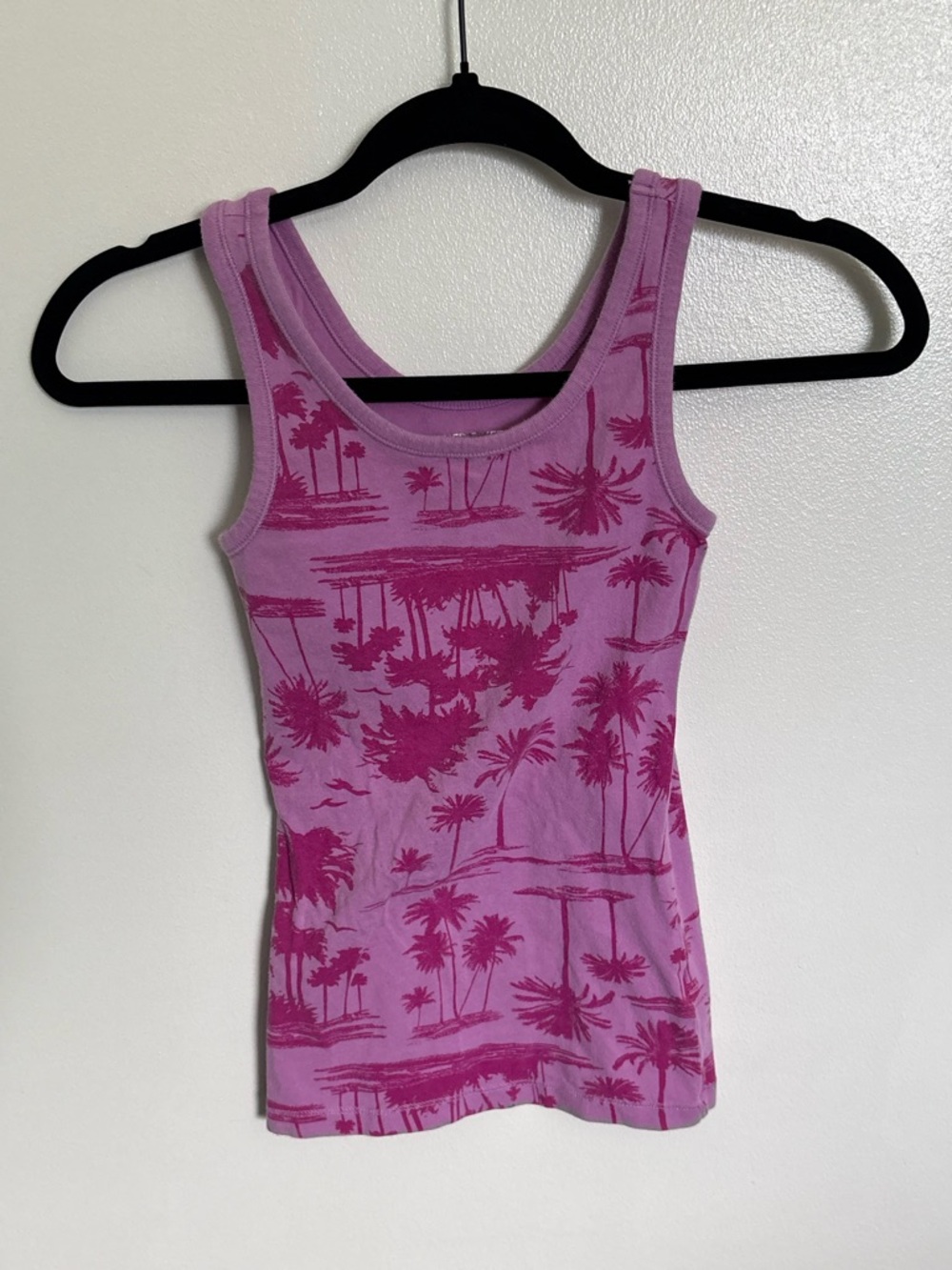 Cherokee Lavender Palm Print Tank